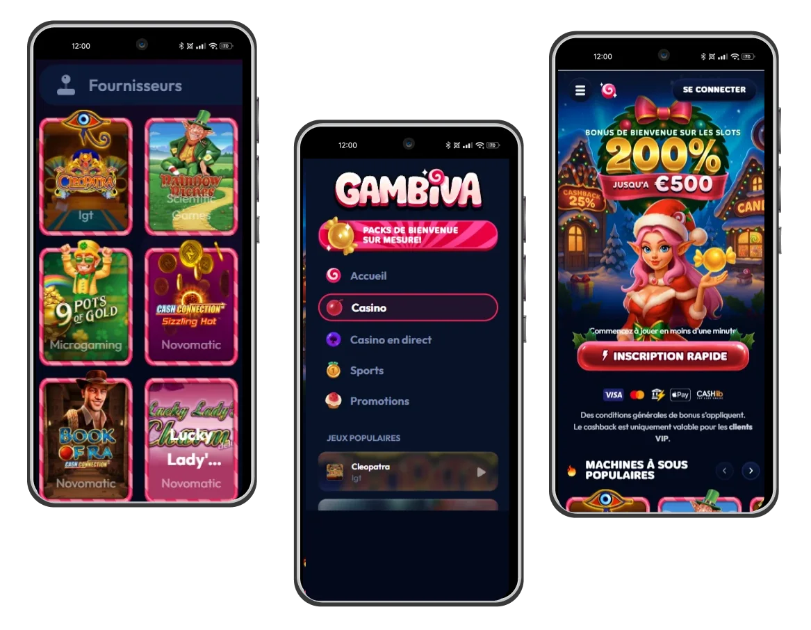 gambiva casino version mobile